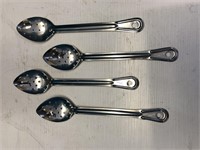 13" Perforated Spoons x 4 - NEW