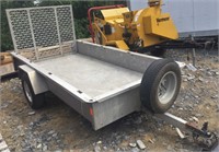 2015 5'X10' Eby Aluminum Trailer with Sides & Ramp