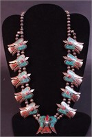 A Southwestern Thunderbird necklace with