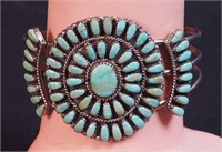 Vintage Zuni sterling and turquoise
