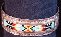 Navajo sterling silver bracelet with