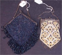 An enameled steel mesh purse marked Mandalian and