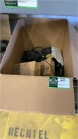 Box of Assorted Radios and Chargers-
