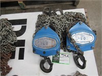 (qty - 2) 1/2 Ton Chain Hoist-