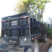 2007 Globe, end dump semi trailer, 8.5X30ft