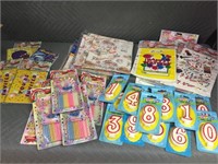 Assorted Birthday Paper/Candles/Party Bags/Invites