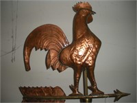 Copper Plate Rooster Weather Vane Repo 42 inch