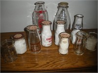 milk bottles