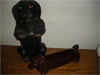 wiener dog statues