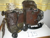 two lineman's telephones
