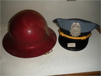 civil service hat and a security guard hat