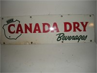 Canada Dry beverage metal sign 24in by 7in