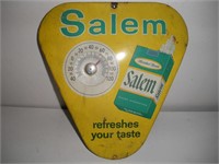 metal salem cigarette thermometer 10in by 10in