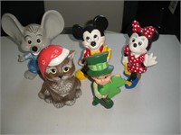 Ceramic Mouse - Mickey- Minnie-Cat-1 Lot
