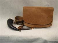 Powder Horn and Satchel-