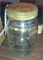 Old 3 RIVERS TEXAS barrell jar JEWEL T