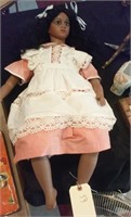 Beautiful toy doll made in Germany  w  CHAIR