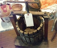 Primitive vintage wooden wine or cider press