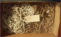 Box of pearls - mostly faux, some may be real
