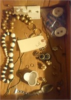 Jewelry = earrings, necklaces, rings, belt, more