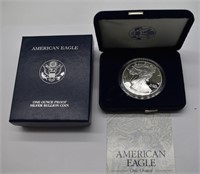 2001 American Eagle "W" Proof Silver Dollar W/Box
