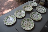 Group Porcelain Plates & Footed Bowls