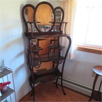 Victorian Etagere Mirrored Hall Stand
