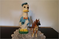 Donald Duck & Dog Figurines