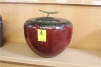 Ceramic Apple Cookie Jar with Lid