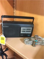 Sony Battery Operated/Electric Radio & Small
