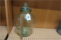 Nice Large Glass Vase with Lid
