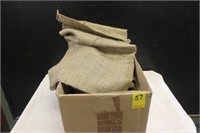 Box of New Burlap Bags (ordered to use as