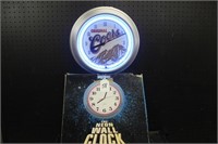 Coors Beer Neon Wall Clock in Box (Works)