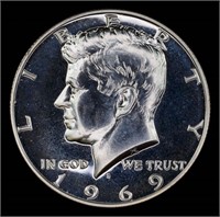 1969-s Proof Kennedy half dollar