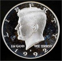 1992-s Proof Kennedy half dollar