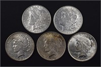 U.S. Silver dollars (5)
