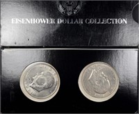 3 pairs of Eisenhower dollar coins