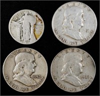 U.S. silver coin lot (4 coins)