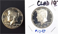 Kennedy half dollar proof coins (1976-s & 1994-s)