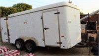 Double-Axle 14' x 6' Cargo Trailer w/Side Door,