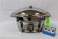 Chafing Dish, Oval, Stainless Steel, 4 Qt