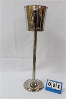 Champagne Chiller w/Stand, Stainless Steel