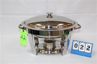 Chafing Dish, Oval, Stainless Steel, 2 Qt