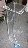 Portable Lectern, Clear, Approx. 2'W x 18"D x 42"H