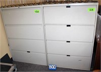 (2) 4-Drawer Lateral File Cabinets