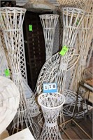 White Lattice, Candle Holders, Plant Stands,