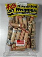 2  Bags of misc. new coin wrappers.