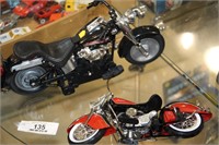 Black Harley & Red Toy Indian
