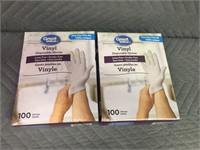 2 Boxes Latex Free Disposable Gloves