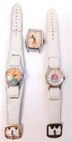 3 Vintage Watches - 2 Cinderella & Mickey Mouse